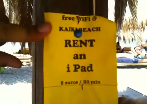 Rent an iPad Kaiki beach