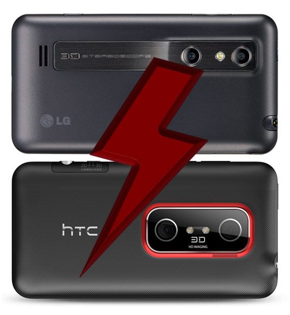 HTC Evo 3D vs LG Optimus 3D