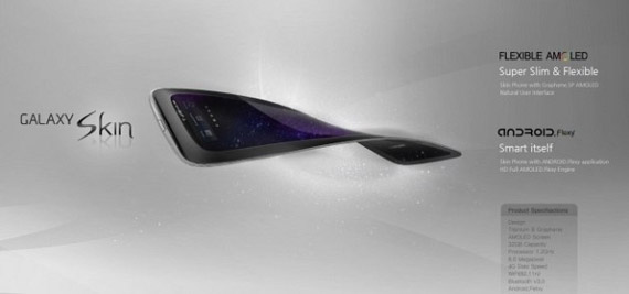 Samsung flexible concept smartphone