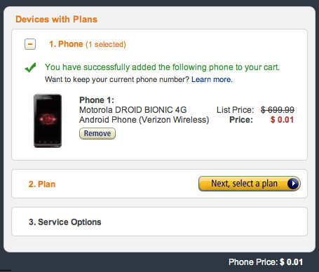 Amazon Wireless, Πουλάει 0.01 δολάρια όλα τα κινητά για να χτυπήσει το iPhone 4S