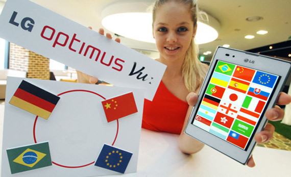LG Optimus Vu, Το tabletόφωνο ξεκινάει την καριέρα του και στην Ευρώπη