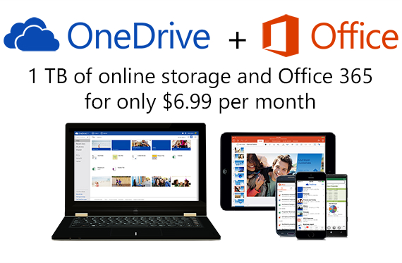 Microsoft, 1TB σε συνδρομητές Office 365, 15GB για χρήστες OneDrive και 70% μείωση τιμών