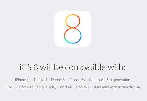 iOS 8 available