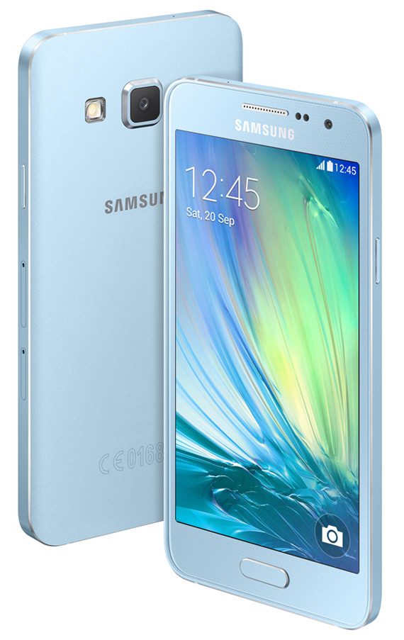 Samsung Galaxy A3 blue revealed