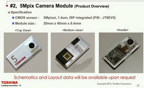 Toshiba camera modules Project Ara
