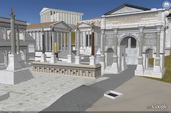 , Ταξιδέψτε στην αρχαία Ρώμη με το Google Earth