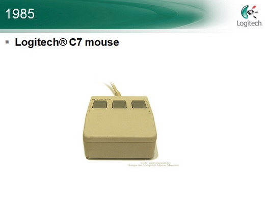 , Φωτογραφικό timeline με τα ποντίκια της Logitech από το 1982