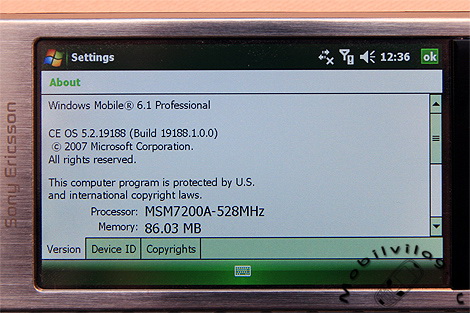 , XPERIA X1 | Με 528MHz επεξεργαστή και Windows Mobile 6.1