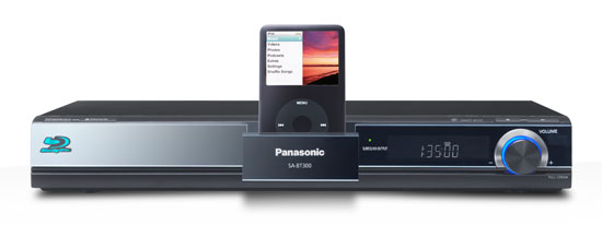 , Panasonic SC-BT300, Blu-ray player με iPod dock
