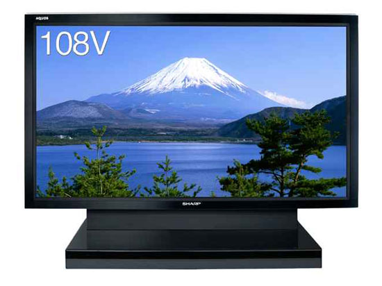 , Η μεγαλύτερη τηλεόραση LCD είναι 108 ιντσών