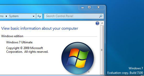 , Windows 7 Ultimate RC download από σήμερα