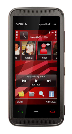 , Nokia 5530 XpressMusic, Με οθόνη αφής