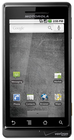 , Motorola DROID, Με λειτουργικό σύστημα Android 2.0 Eclair