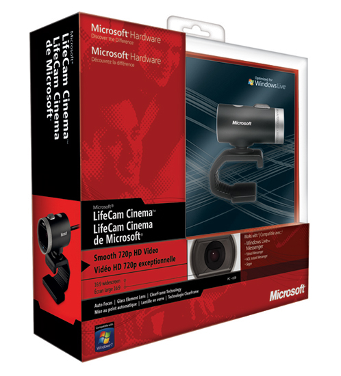 , Microsoft LifeCam Cinema, Webcam HD 720p