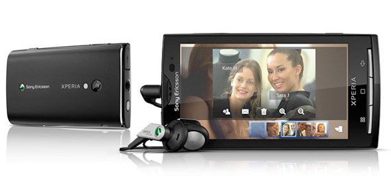 , Sony Ericsson Xperia X10, Android 2.3 και 4 point multitouch