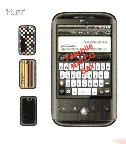 , HTC 2010 Android lineup, Bravo Legend Buzz Salsa Tide