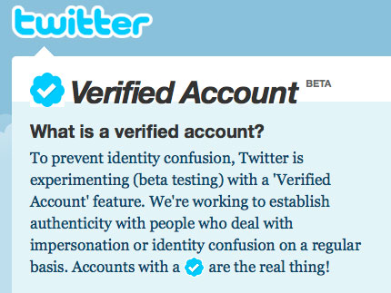 , Twitter Verified Account, Πιστοποιητικό ότι είσαι εσύ