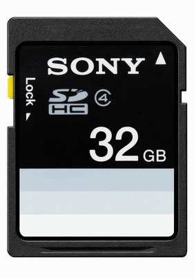 , Sony, Κάρτες μνήμης SD και microSD