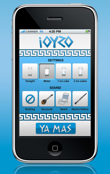 , iOUZO iPhone App, Ya Mas!