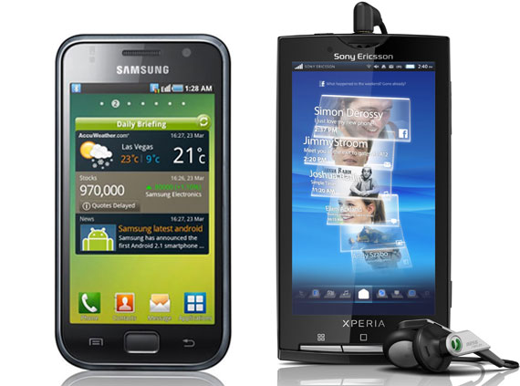 , Τιτανομαχία, Galaxy S vs XPERIA X10 vs Desire vs Nexus One