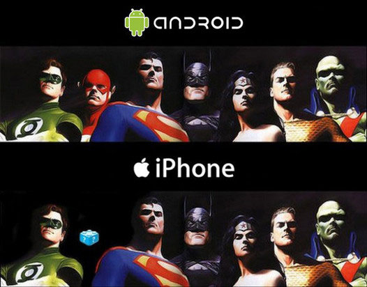 , Βρείτε τη διαφορά, Android και iPhone κινητά