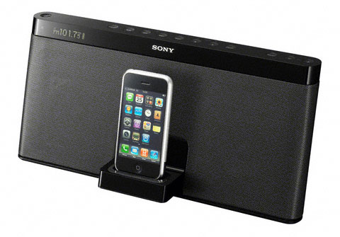 , Sony RDP-XF100iP, Βάση ηχείο για τα iPhone και iPod
