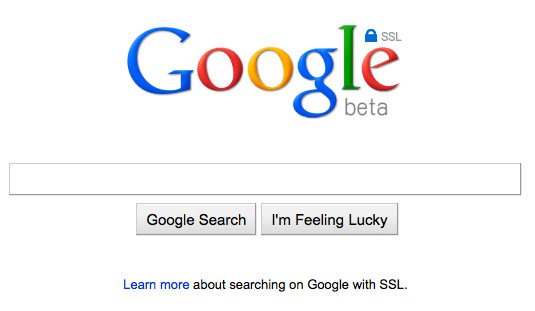 , Google SSL beta, Ασφαλείς αναζητήσεις
