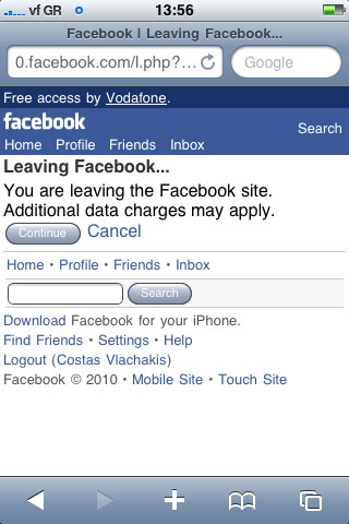 , Vodafone, Δωρεάν πρόσβαση στο Facebook σε όλους τους συνδρομητές