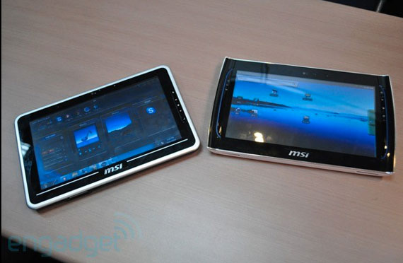 , MSI Windpad 100 και 110 με Windows 7 και Android 2.1 αντίστοιχα
