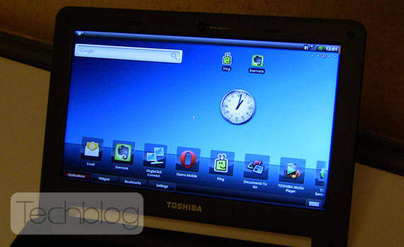 , Toshiba AC100, Smartbook με Android 2.1 βίντεο παρουσίαση