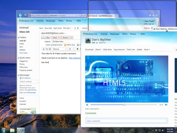 , Internet Explorer 9 beta, Διαθέσιμος για donwload