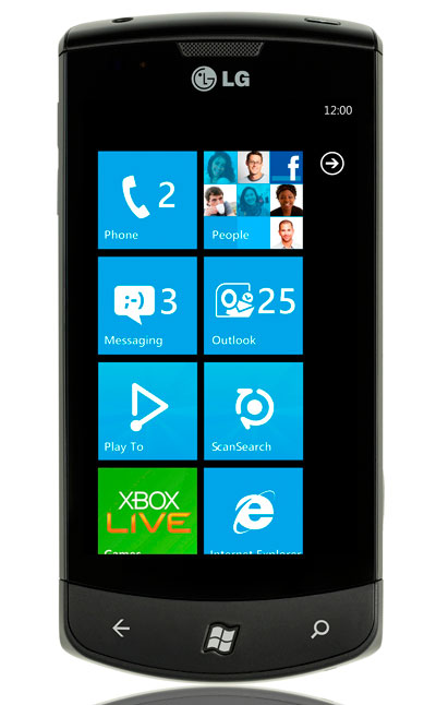 , LG Optimus 7, Το πρώτο της LG με Windows Phone 7