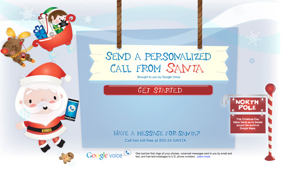 , Santa Claus, Ταξιδεύει με Google Maps και μιλάει στο Android 2.3 κινητό του