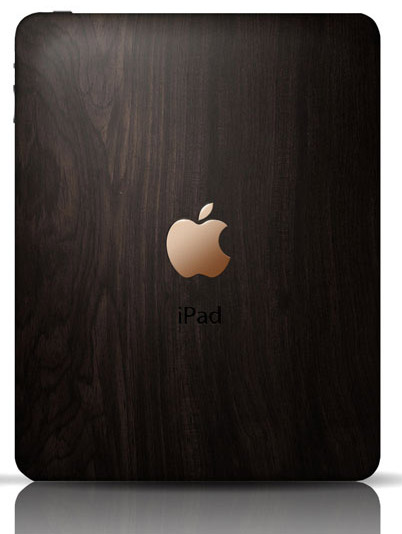 , Luxurious θήκη για το iPad με ξύλο και χρυσό