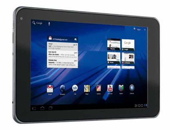 , LG Optimus Pad, Tablet με διπύρηνο επεξεργαστή και κάμερα 3D