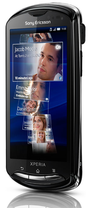 , Sony Ericsson XPERIA Pro, QWERTY με 3,7 ίντσες και 1GHz επεξεργαστή
