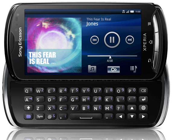 , Sony Ericsson XPERIA Pro, QWERTY με 3,7 ίντσες και 1GHz επεξεργαστή