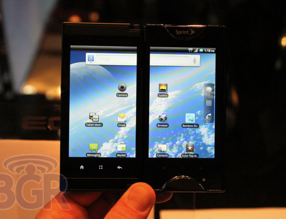 , Kyochera Echo, Android smartphone με δυο οθόνες αφής