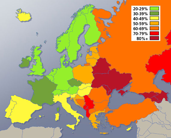 , Ελλάδα, Το 2010 το 59% του λογισμικού ήταν πειρατικό