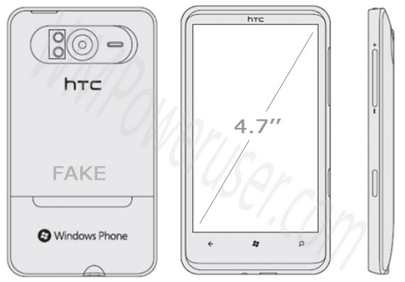 , HTC Eternity, Windows Phone με οθόνη 4.7 ιντσών και dual-core 1.5GHz