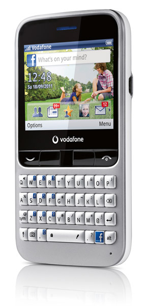 , Vodafone 555 Blue, Facebook phone