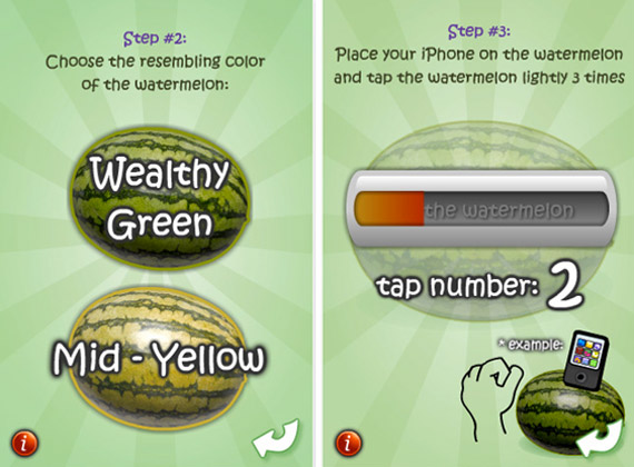 , iWatermelon, Εφαρμογή για να επιλέγετε καλό καρπούζι
