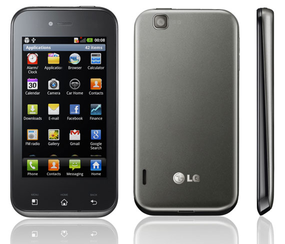 , LG Optimus Sol, Με οθόνη 3.8 ιντσών τεχνολογίας Ultra AMOLED