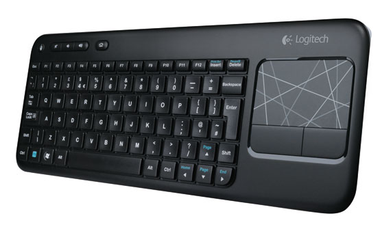 , Logitech Wireless Touch K400, Ασύρματο πληκτρολόγιο με touchpad
