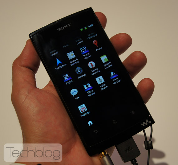 , Sony Walkman, Με Android και οθόνη 5 ιντσών [prototype]