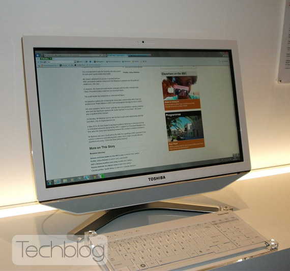 , Toshiba Qosmio DX730, All in one PC με οθόνη αφής multi-touch