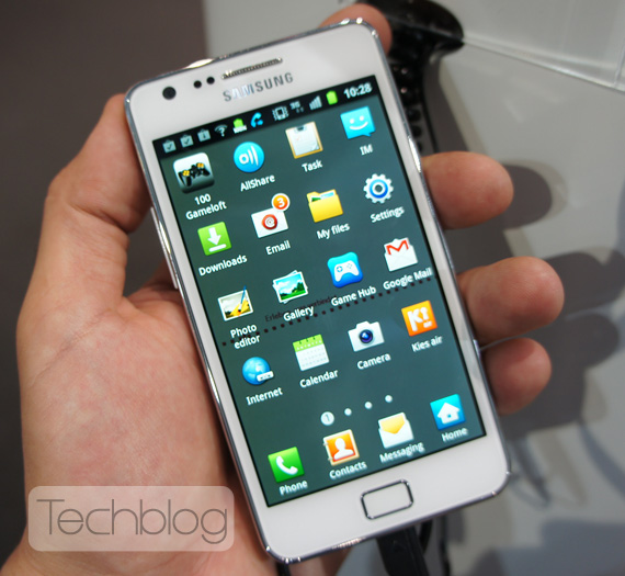 , Samsung Galaxy S II λευκό, Φωτογραφίες hands-on