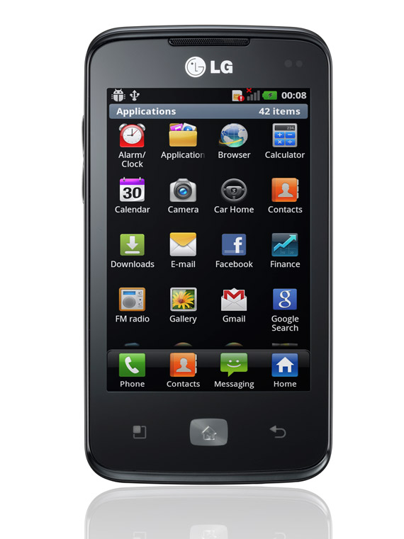 , LG Optimus Hub Android smartphone, Με οθόνη 3.5 ίντσες στα 200 ευρώ