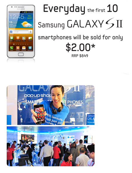 , Samsung, Έστησε μαγαζί δίπλα σε Apple Store για να πικάρει την κυκλοφορία του iPhone 4S