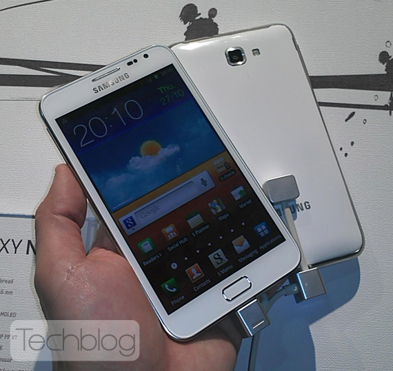 , Samsung Galaxy Note σε λευκό χρώμα